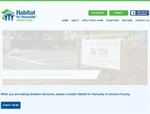 Tablet Screenshot of habitatjohnsoncounty.org